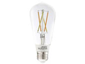 Bulbrite 291120 SL5WST18/W/CL/1P Solana WiFi White Color Adjusted 5.5W Clear Filament ST18 LED Bulb, No Hub Needed, Outdoor Rated